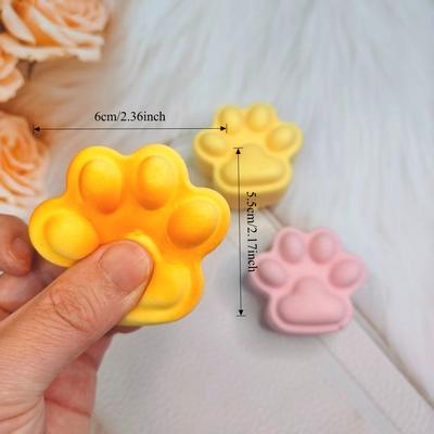 Squishy Simulated Cat Claw Squeeze Toy Soft Stress Relief Slow Rising Sensory Fidget for Anxiety ADHD Autism Gift for Kids Adult