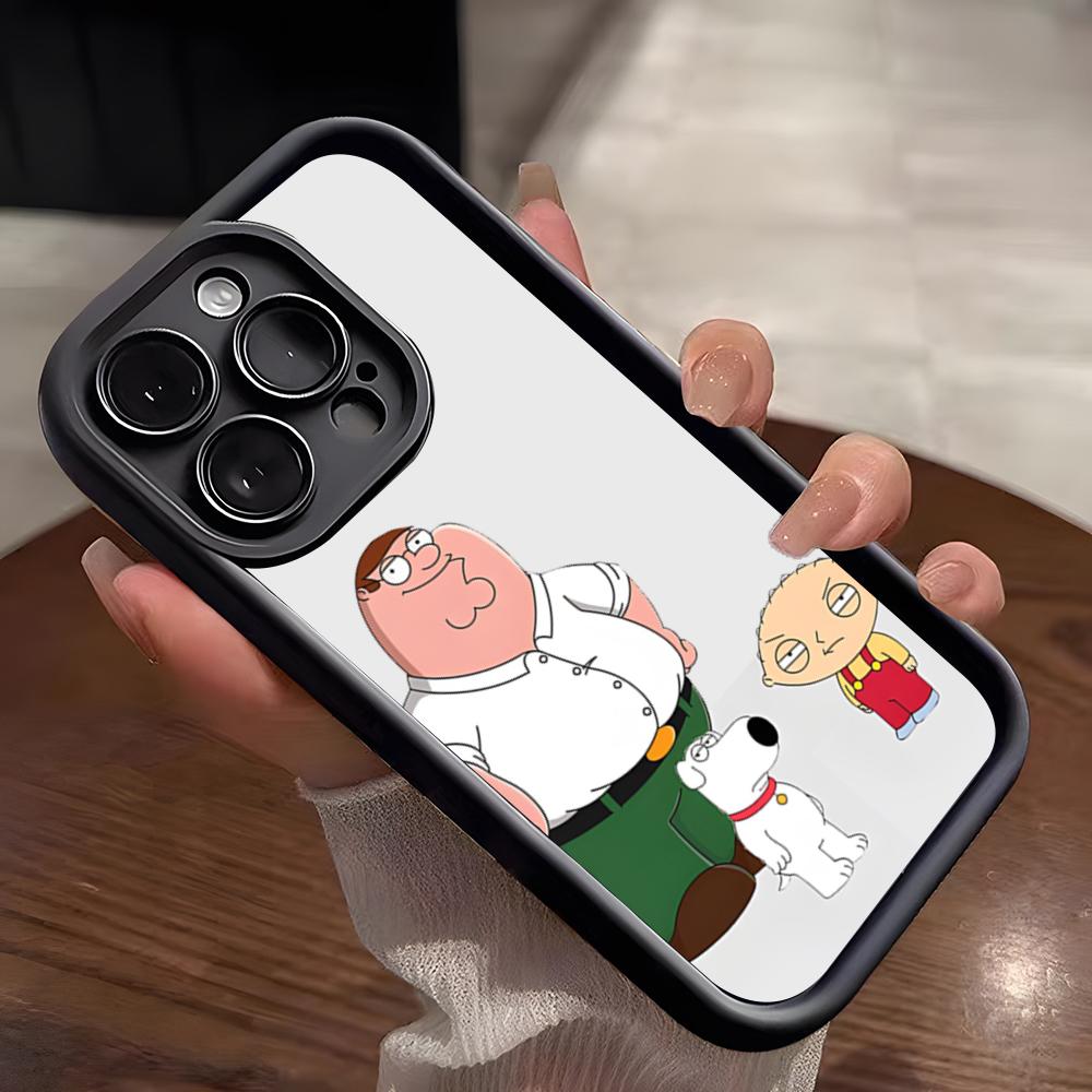 F-Family Funny Guy Phone Case For IPhone 17 Pro Max 15 Pro 16 14 Plus 12 13 Mini 11 Pro Shockproof Soft Cover
