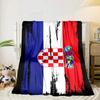 Coperta portatile/morbida per la Fiera del Calcio Croato, coperta da letto, adatta per viaggi, campeggio, soggiorni, uffici, divani, regali per tifosi
