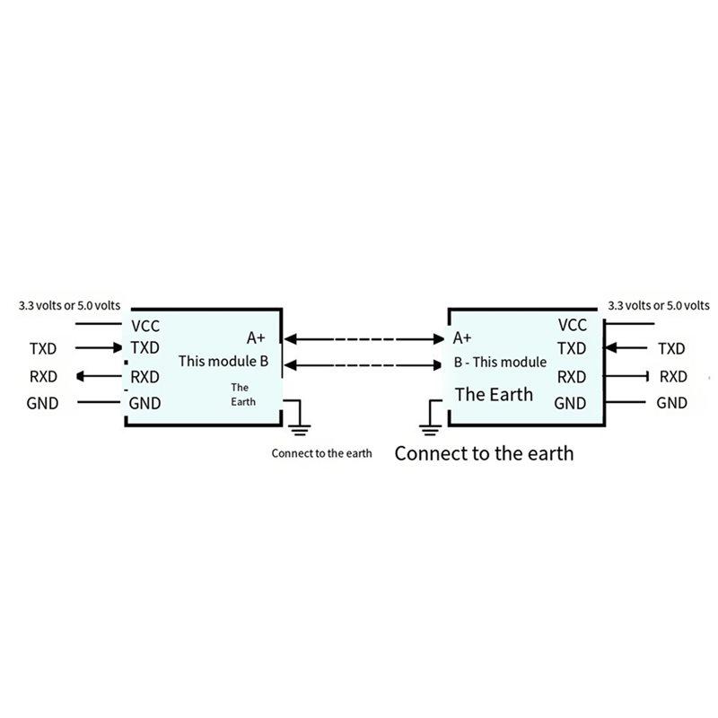 Industrial-Grade Isolated TTL To For RS485 Converter Module Automatic For RS485 To TTL Conversion Signal Control Functionality