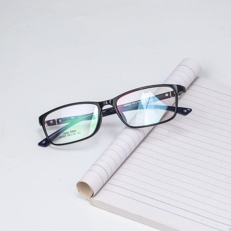 Men Prescription Glasses Square Myopia Prescription Eyeglasses Small Frames Optical Glasses TR90 bluelight eyeglasses