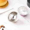 Stainless Steel Coffee Capsule Set Reusable Coffee Capsule Cup Filter with Powder Tamper Spoon Brush