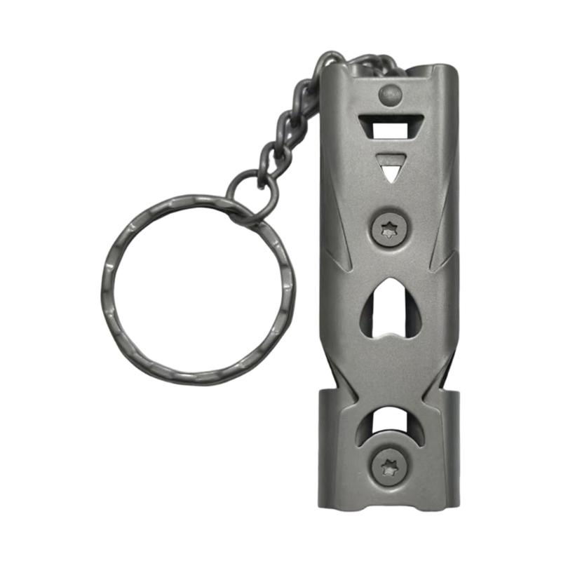 Outdoor Blare Wilderness Survival Loud Alarm Emergency Signaling Tool Stainlessed Steel Texture for Campers Climbers