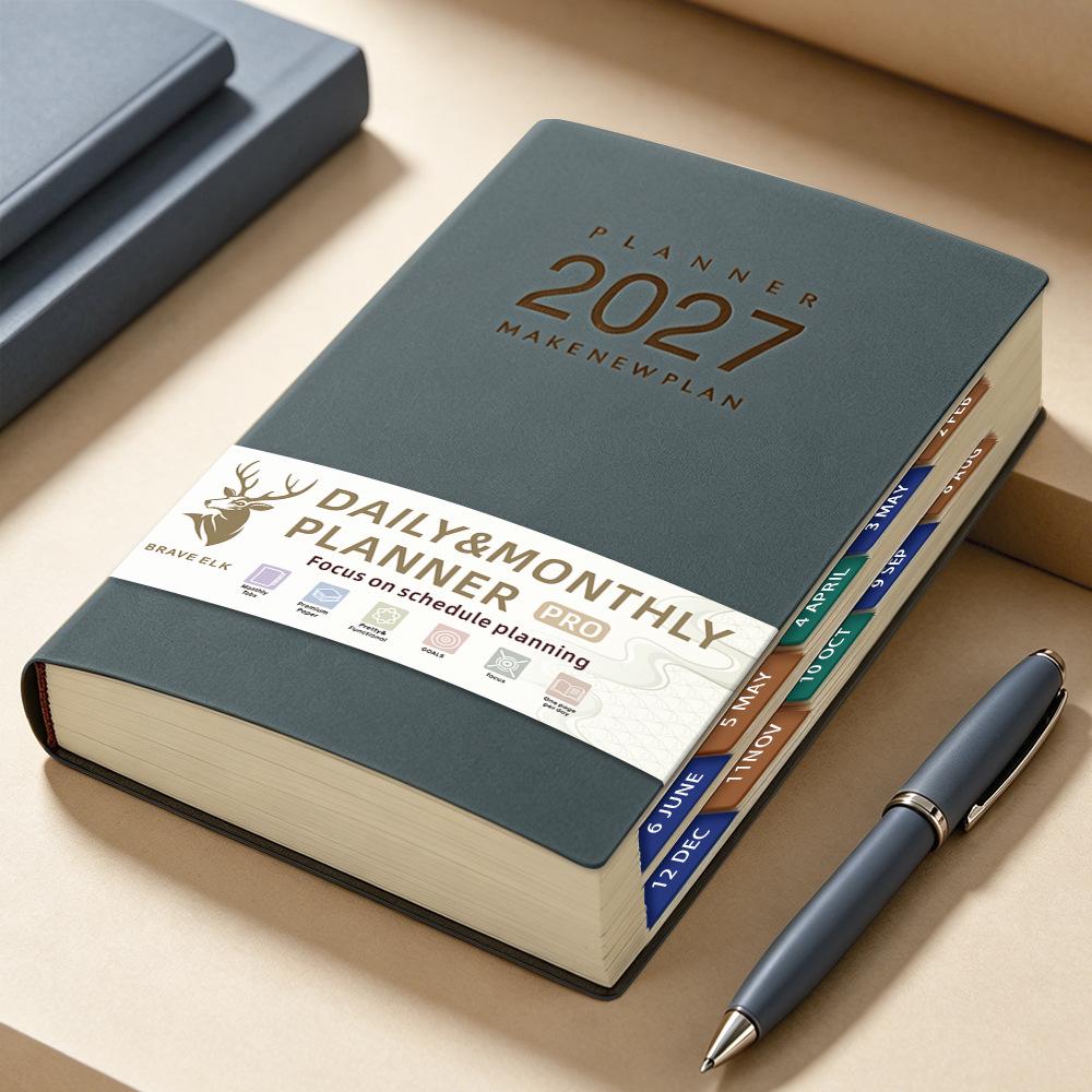 Agenda Inglese 2027: Quaderno Giornaliero per la Gestione del Tempo Lavorativo