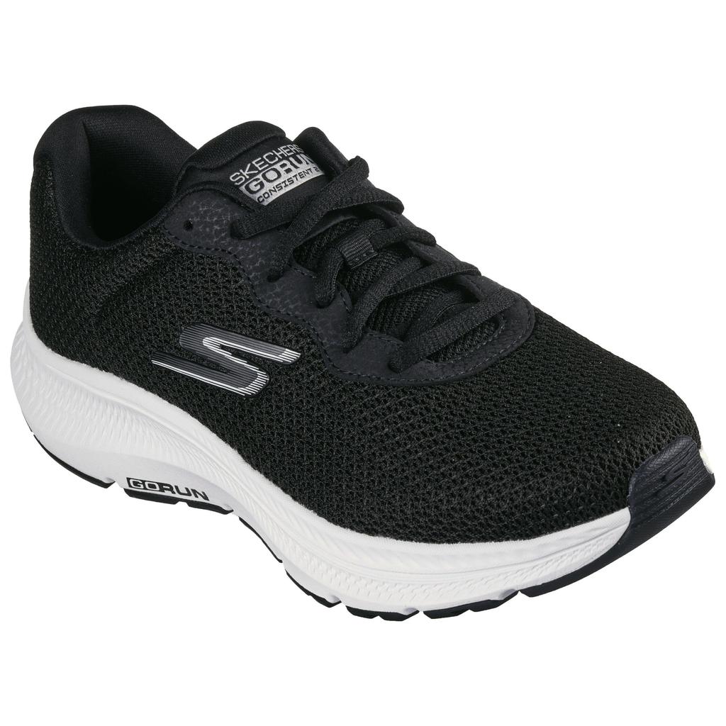 Skechers Go Run Consistent 2.0 Engaged Comfortable Low-Top Running Shoes Women Running Shoes Black 128605-BKW