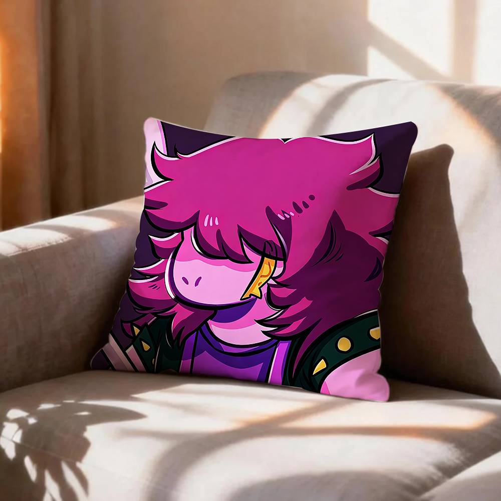COOL DDeltaruneS Susie Pillow Case Pattern Printed Pillowcase For Living Room Sofa Cushion Cover