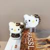 Hello Kitty Plush Keychain with Bow - Cute Cartoon Cat Bag Pendant Doll