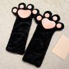 Épaissir Gants de Costume Cosplay Moufles Griffe de Chat de Dessin Animé Kawaii Peluche Patte de Chat Gants Cadeaux