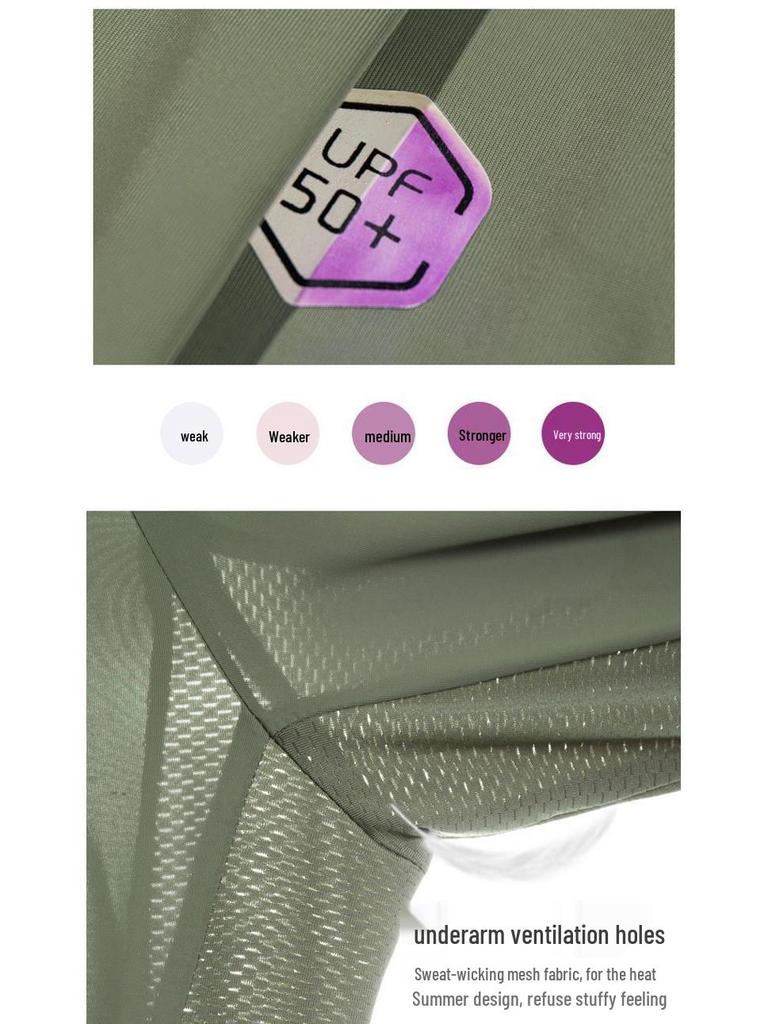 Unisex Lightweight UV Protection Summer Ice Silk Hooded Jacket for Outdoor Activities