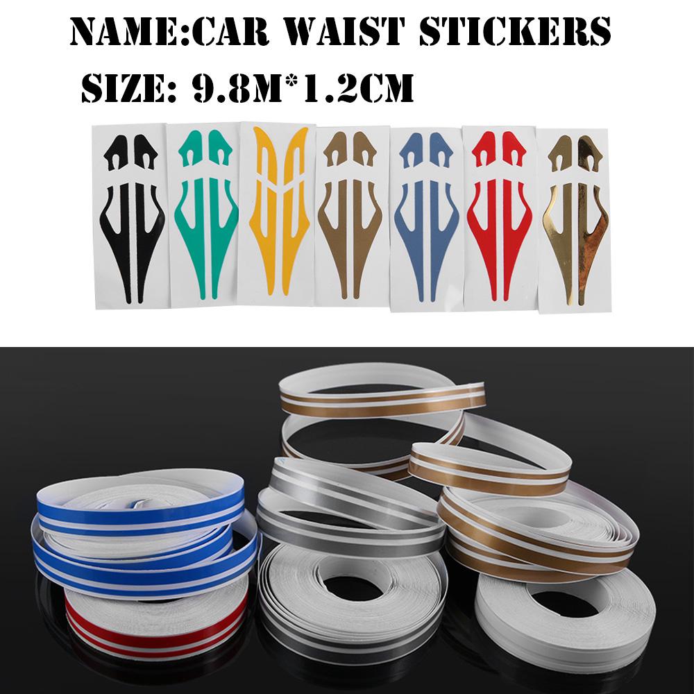 1 Roll Multicolor Striping Pin Stripe Steamline Double Line Tape Car Body Decal Vinyl Sticker Car
