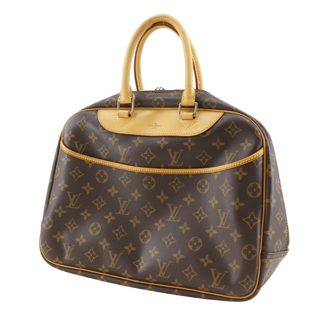 LOUIS VUITTON Deauville Handbag M47270 Boston bag Monogram canvas Women Used