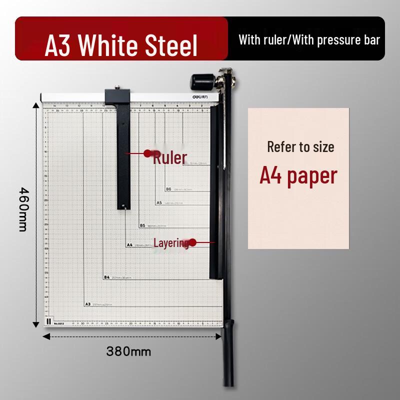Deli Manual Paper Cutter CN Plug (adapter Included)