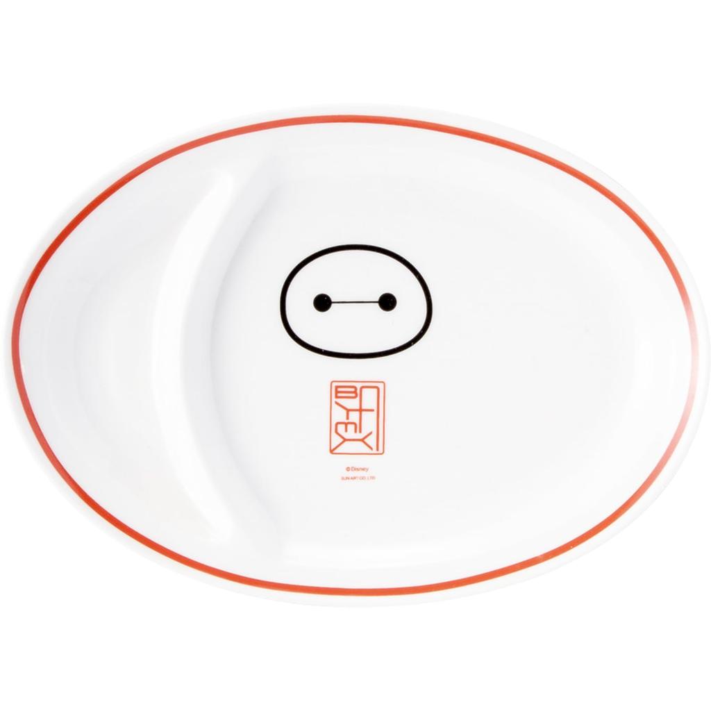 Disney "Big Hero 6" Chinese Dumpling Plate, Oval, Approx. 21 x 16 cm, White, san4520