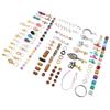DIY Dreadlocks Jewelry Assortment Metal Braiding Hair Decoration Rings Pendants Crochet Set