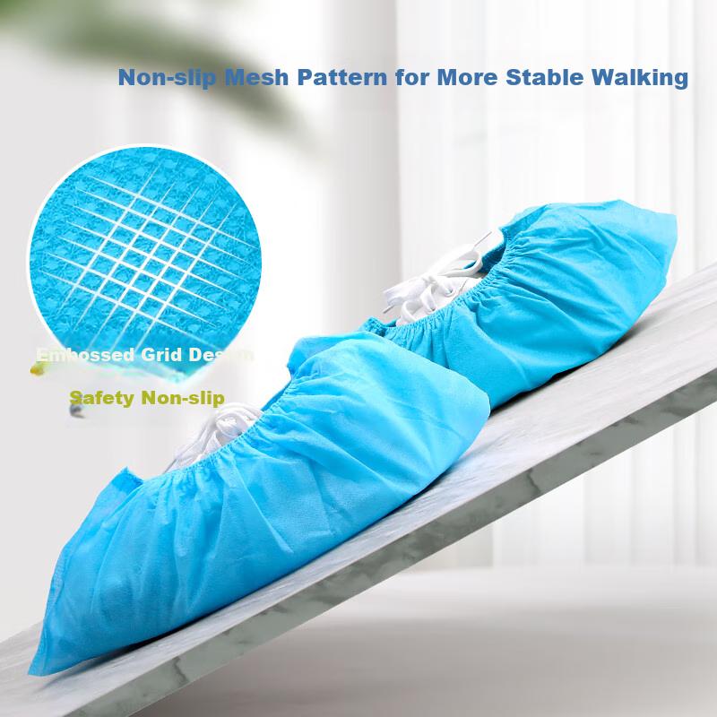 Disposable Shoe Covers, Non-Woven Fabric, 100 Pieces, for Computer Room And Home Use, Dust-Proof, Breathable, Indoor Foot Covers, Thickened, Non-Slip