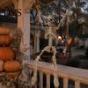 Festival Window Hanging Halloween Swinging Skeleton Decoration, 35" Large Spooky with Tree Decor Wooden Swing for Yard, Garden, Porch, Tree,