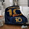 Star Player Kylian Mbappé Blanket Warmthful Decor Perfect for Office Office Chair Seaside Four Seasons Multipurpose Modern