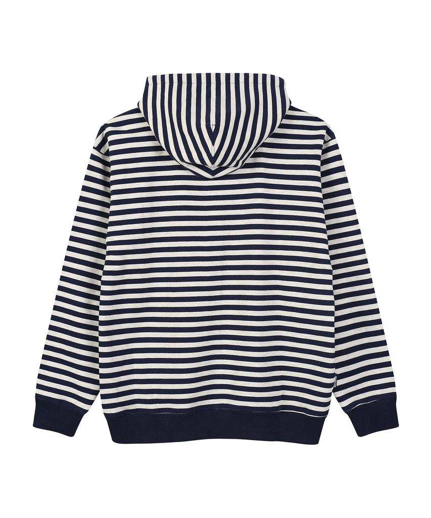 Outdoor Products Chain Stitich Stripe Zip Up Hoodie (Navy)
