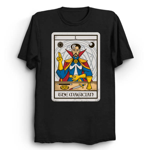 Dr Strange The Magician Tarot Card T-Shirt Size S-5XL Unisex T-Shirt S