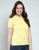 MONTE CARLO Womens Printed Collar Neck T-Shirt