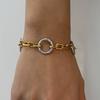 JYL Bracelet  Two-tone Design Luxury Vibe Attracts Balance & Prosperity