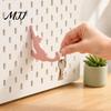 Space Saving Wall Hooks 4PCS Cat Shaped Hangers for Pegboard, Organizer Decorative Storage Easy Install Pegboard Hooks, Stable PLA Structure