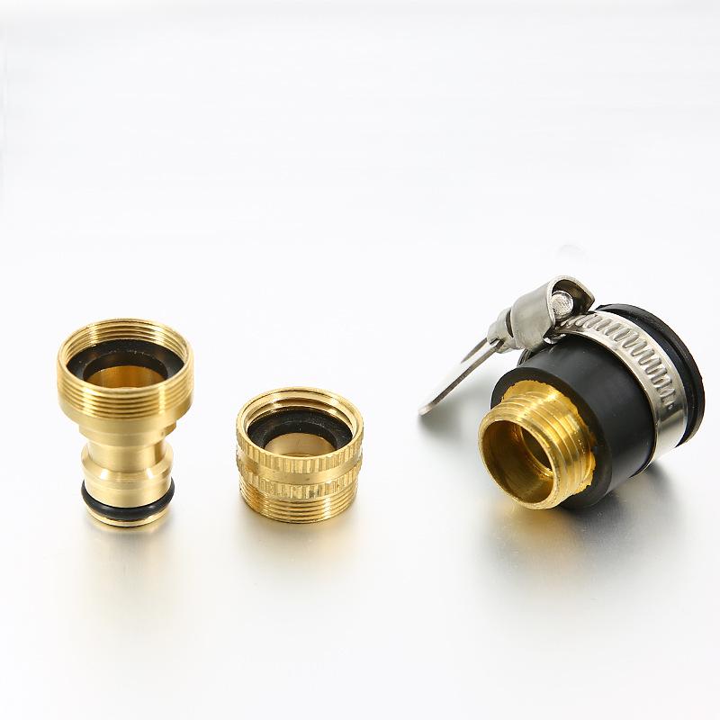 Universeller Kupfer-Wasserhahn-Adapter & Schnellkupplung für Schläuche