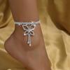 Sexy Accessories Anklet New Diamond Butterfly Anklet, Personalized Beach Rhinestone Fringed Anklet