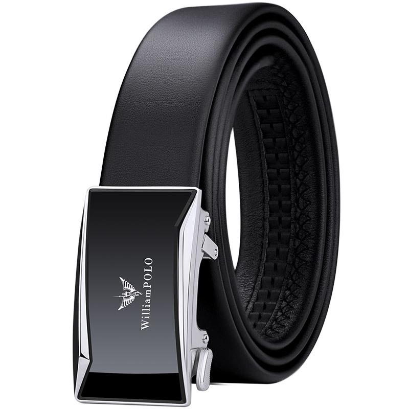 

Мужской кожаный ремень Emperor, деловой ремень с автоматической пряжкой, мужской ремень из натуральной яловой кожи, мужской ремень 105cm