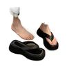 Versatile, comfortable and simple thick-soled beach outer wear women's models 2025 summer new high-popularity flip-flops fashion sandals