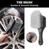 3/7 pcs Soft Car Wheel Brush Kit Non Abrasive Bristles Rim Washing Brush  For Road Trip Travel Truck