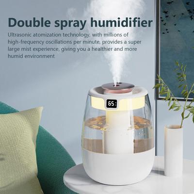 2025 Neuer Nano-Feinnebel-Luftbefeuchter für Schlafzimmer, Zuhause, Schreibtisch, USB-Luftbefeuchter mit Stromausfallschutz und Digitalanzeige