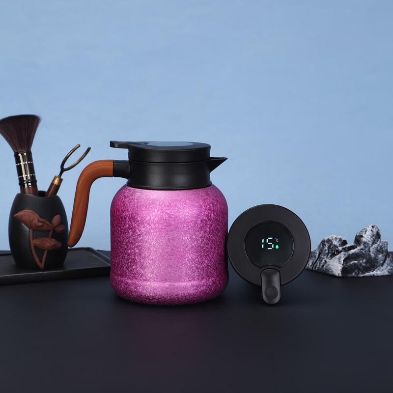 Shangqi Titanium Insulated Stewing Teapot with Smart Temperature Display