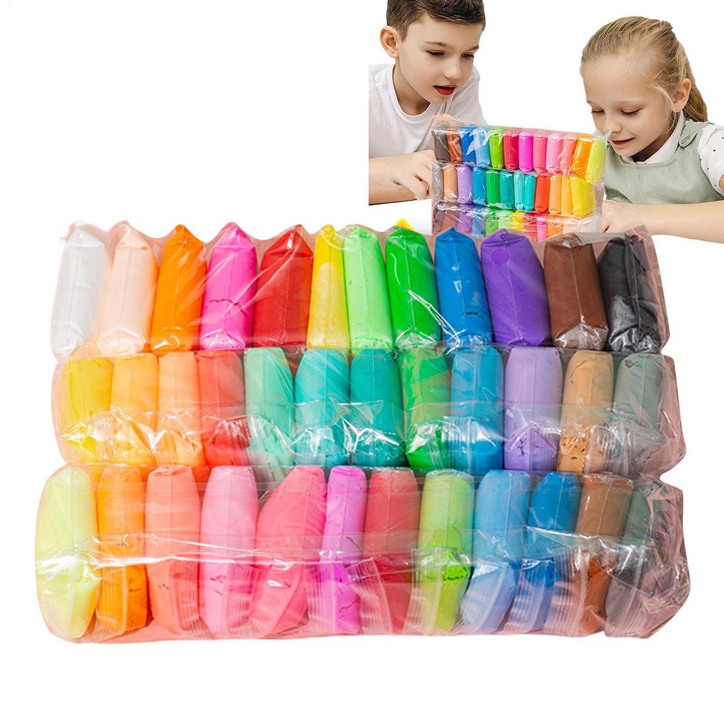 DIY Toys 36/24/12 Colors Kids Modelling Clay Set Craft Kit Multiple Colors Air Dry Clay Super Light Modeling Clay DIY Crafts