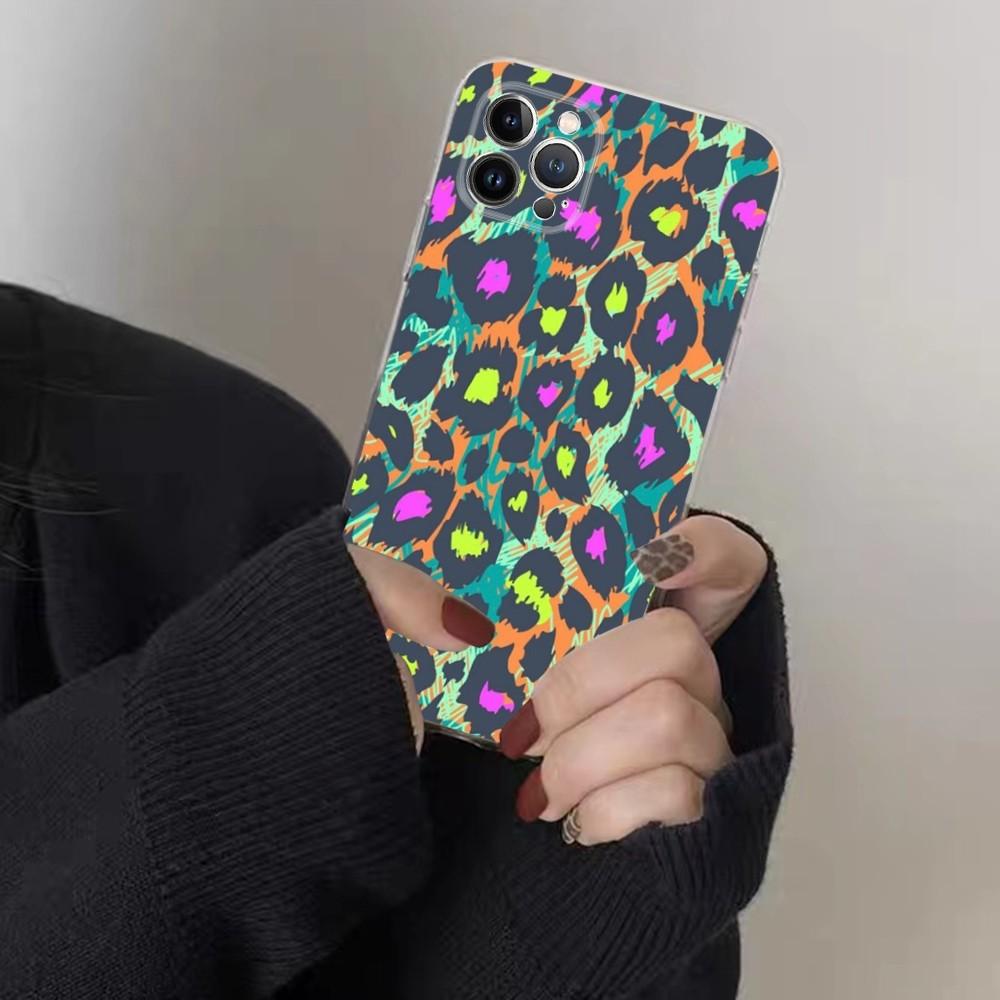 Leopardenmuster Handyhülle für iPhone 15 8 7 6 6S Plus X SE 2020 XR XS 14 11 12 13 Mini Pro Max Handyhülle