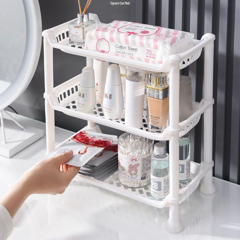 Multi-Purpose Floor-Standing Storage Rack for Kitchen, Bathroom, and Dorms