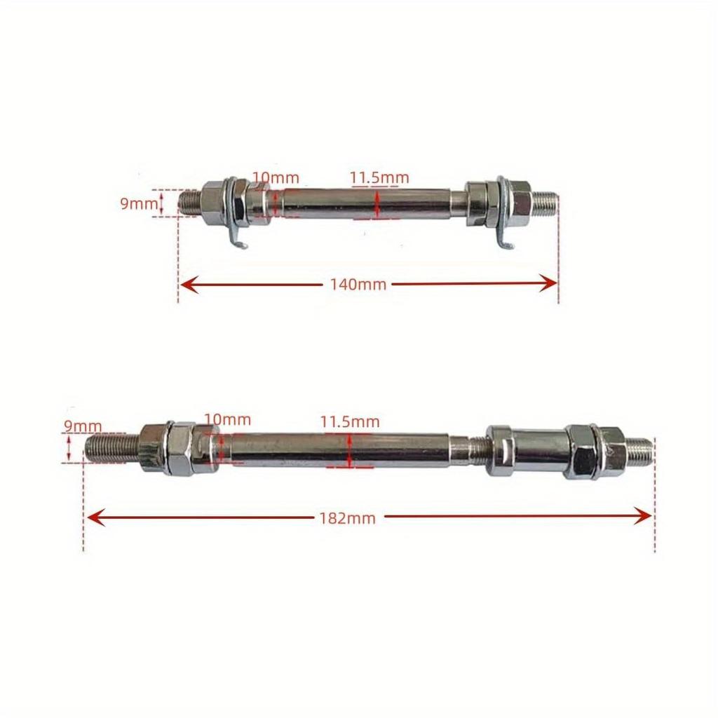 Bicycle/Mountain Bike Bearing Hubs with Solid Front and Rear Axles — Constructed from Stainless Steel (Bicycle Accessories)