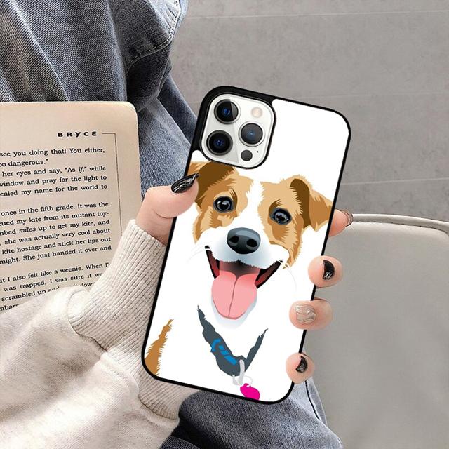 

Cute Jack Russell Terrier Phone Case Back Cover for iPhone 17 Air 16 15 14 13 11 12 Pro Max Plus Shell Coque iPhone 13