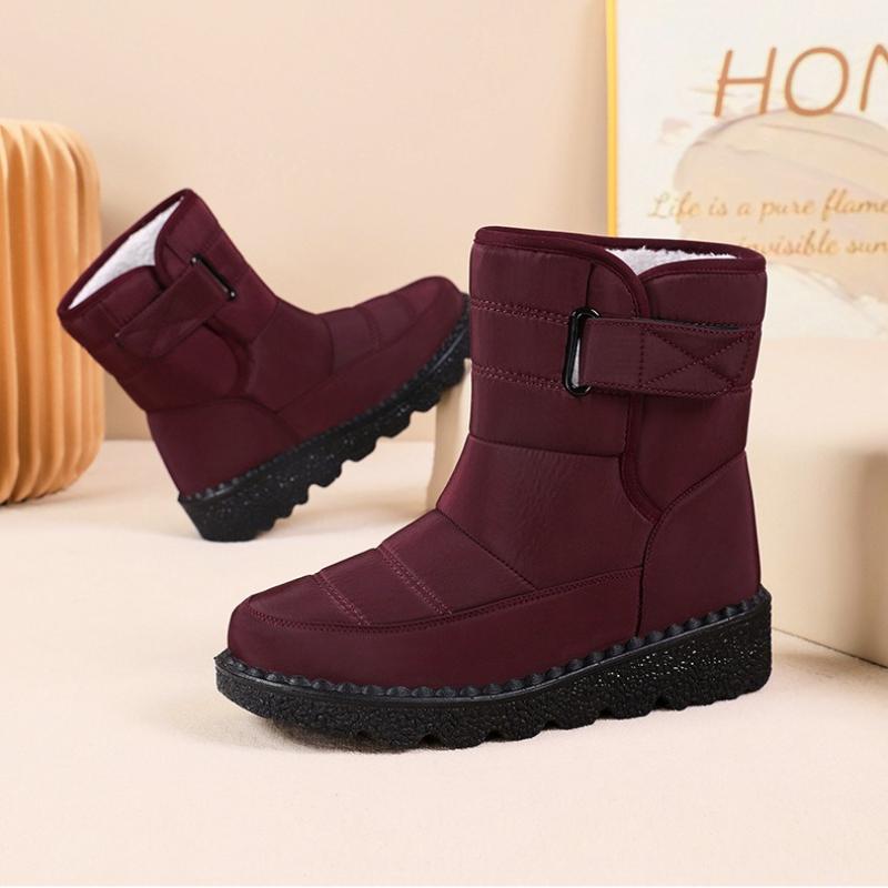 Fashion Cozy Warm Plush Couple Ankle Boots Winter Outdoor Waterproof Snow Boots Large Size Fashion Thick Bottom Anti-slip Designer Boots