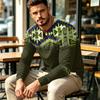 Men's Casual Vintage Boho Long Sleeve Shirt for Everyday Wear