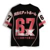 2026 New Sports Short Sleeved Shirt, V-neck Short Sleeved T-shirt, Sports Fashion 3D Printed Quick Drying Fun Mesh Jersey