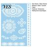 Gentle-On Skin Tattoo White Lace Sticker for Women, Temporary Face Body Fake Decal Arm, Waterproof Wedding Party Festival