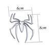 Universal Emblem Silver/Gold 3D Car Stickers Metal Chrome Auto Decal Spider Shape