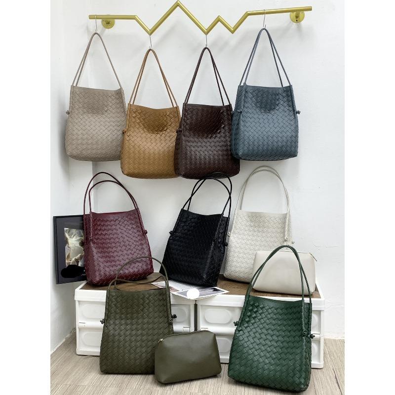 Nowa Torba Damska ze Skóry Bydlęcej Tkana jak Koszyk Warzywny Duża Pojemność Jednoramienna Crossbody Torebka Tkana Dla Kobiet