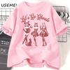 Lets Go Retro Halloween Spooky Mama Tshirt Women Casual Cotton Fall Witchy Tshirt Short Sleeve Womens Clothing Fall Tshirts