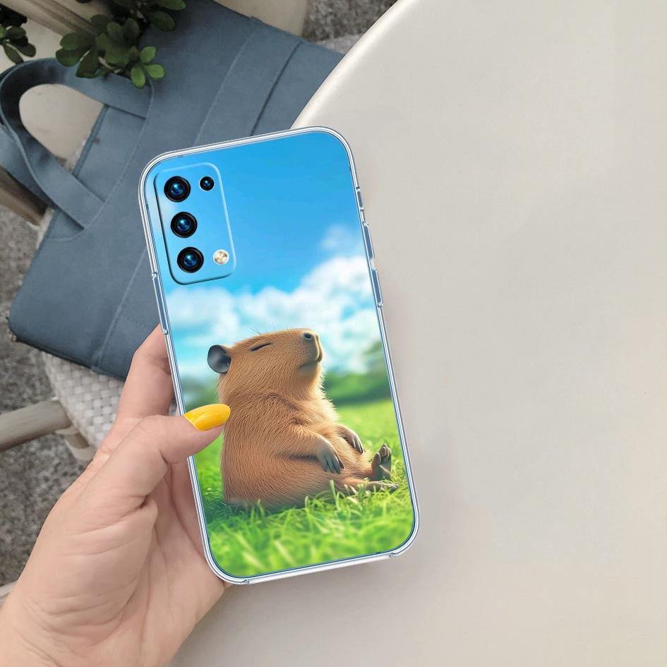 LO19 Cartoon-Capybara-Hülle für Motorola E13 E15 E20 E22 E22I E22S E30 E32 E40 E7 E7I G Plus Power Play Stylus G22 G14