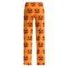 Herren Lockere Halloween-Print Loungehose Lässige Schlafanzughose Ohne Kordelzug Bequeme Passform Entspannter Stil