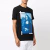 Off-White Monalisa Slim Short-Sleeve Tee Black Men Tops OMAA027C99JER0061045