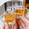 50Ml Mini Crystal Clear Beer Whiskey Glasses Durable Thickened Glasses Cute Coffee Mug Korean Sake Cups Barware Dining Bar