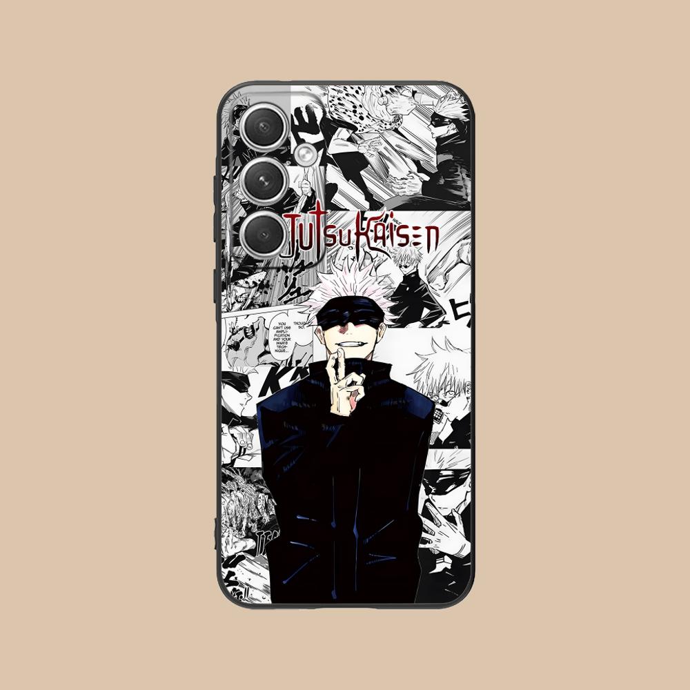 Jujutsu Kaisen Satoru Gojo Phone Case for Samsung Galaxy S26 S25 S24 S23 S22 S21 S20 Note20 Plus FE Ultra Colorful Cover Luxury